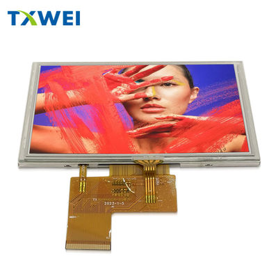 高明るさ 550nits IPS LCD パネル 800x480 5インチ TFT LCD ディスプレイ