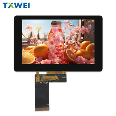 5インチ TFT LCD ディスプレイ モジュール 800x480 画質のタッチスクリーン
