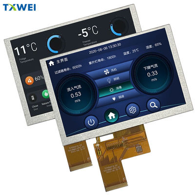 5インチ TFT LCD スクリーン IPS 高明るさ 800 * 480 高解像度 スクリーン