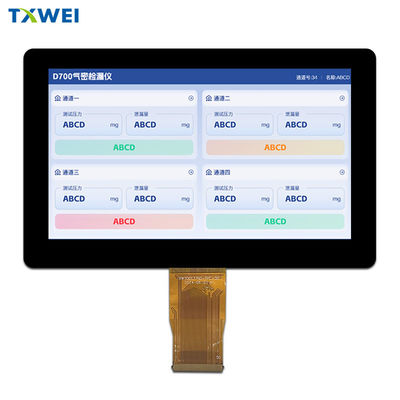 7インチ IPS TFT LCD ディスプレイ 1024X600 1000nits 50ピン LVDS ディスプレイ 産業用モニター
